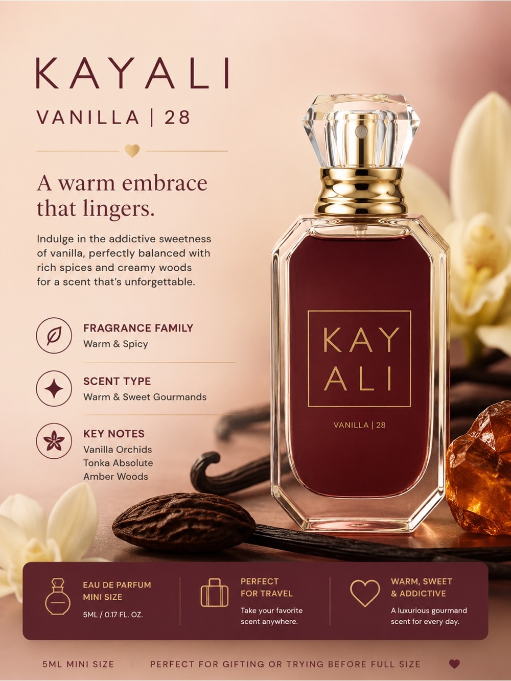 KAYALI Vanilla | 28 EDP 5ml Mini Size